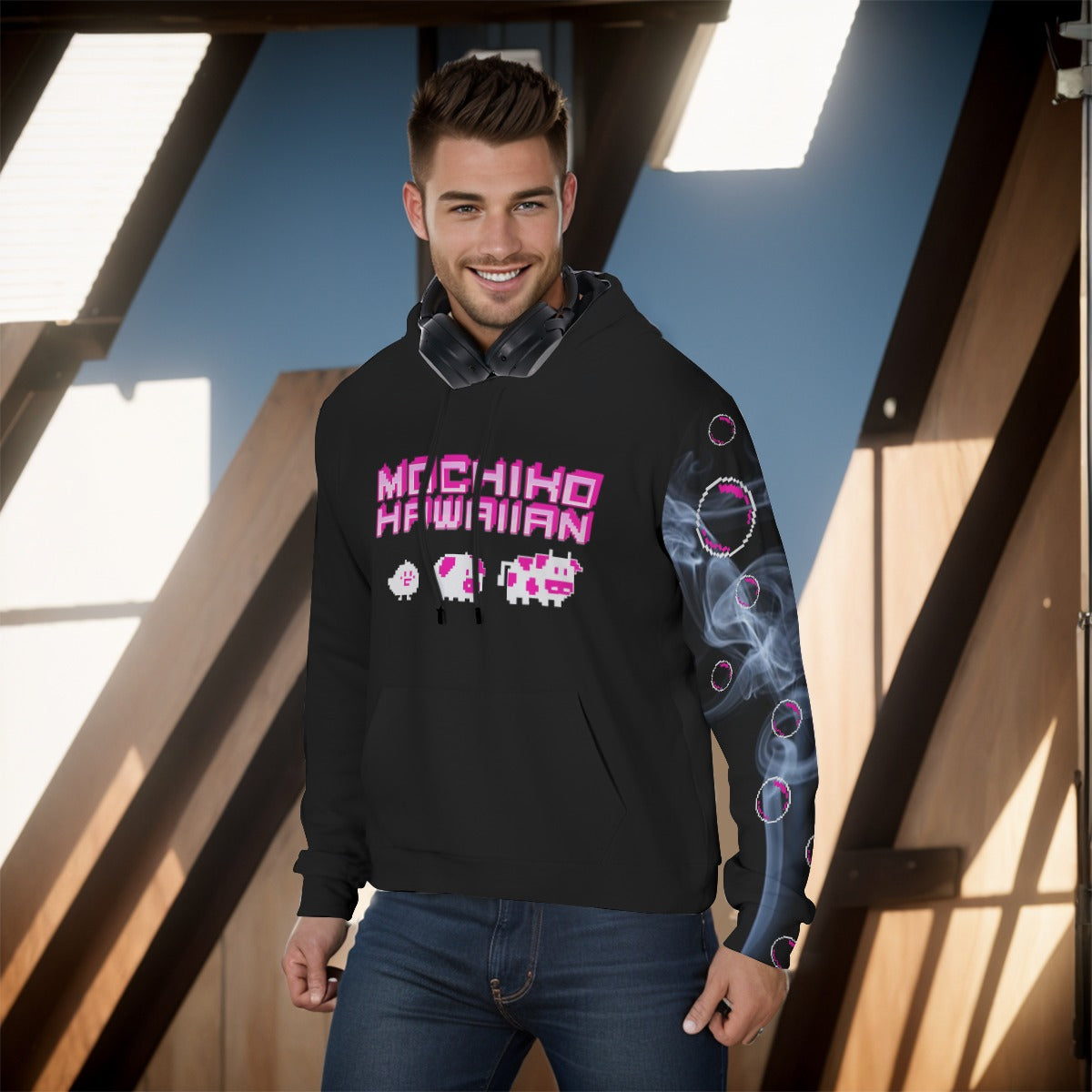 Sean's All-Over Print Men's Pullover Hoodie