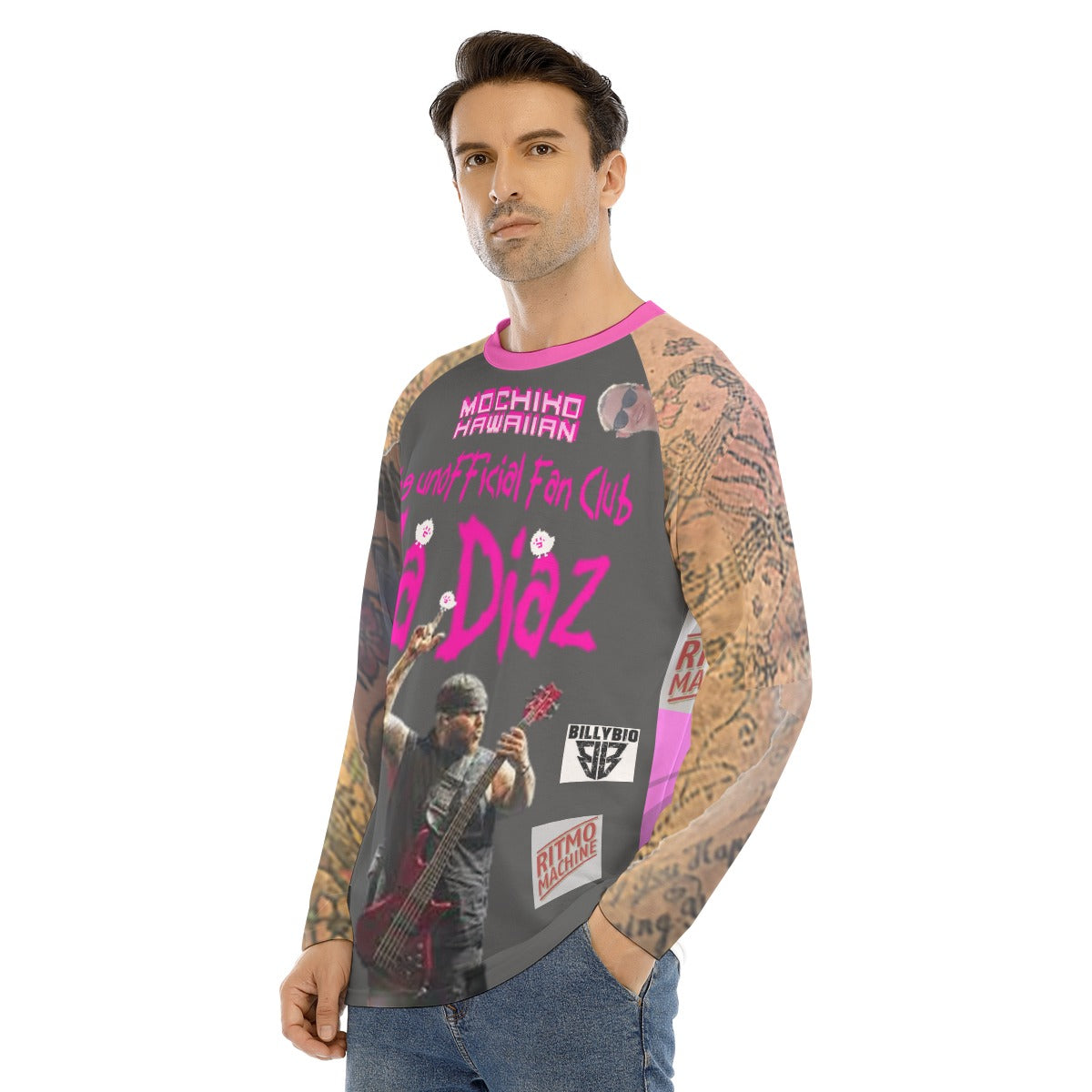 All-Over Print Men's Long Sleeve T-shirt With Raglan Sleeve