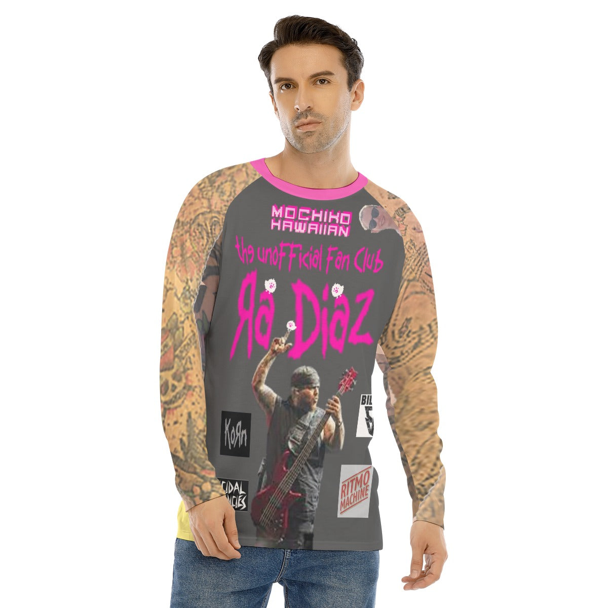 All-Over Print Men's Long Sleeve T-shirt With Raglan Sleeve