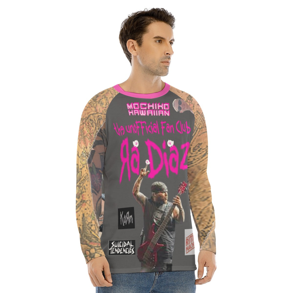 All-Over Print Men's Long Sleeve T-shirt With Raglan Sleeve