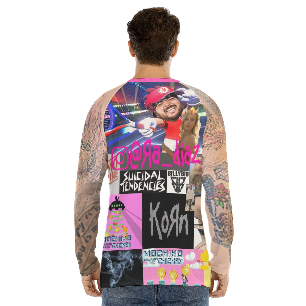 All-Over Print Men's Long Sleeve T-shirt With Raglan Sleeve
